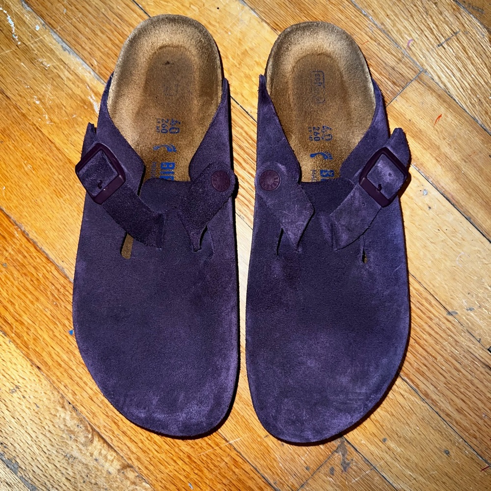 Purple Birkenstock Boston